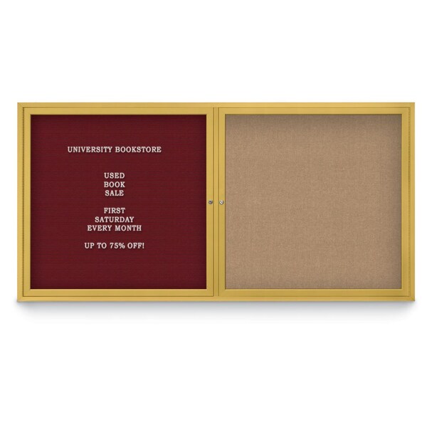 Corkboard, Black/Satin, 72"x36"